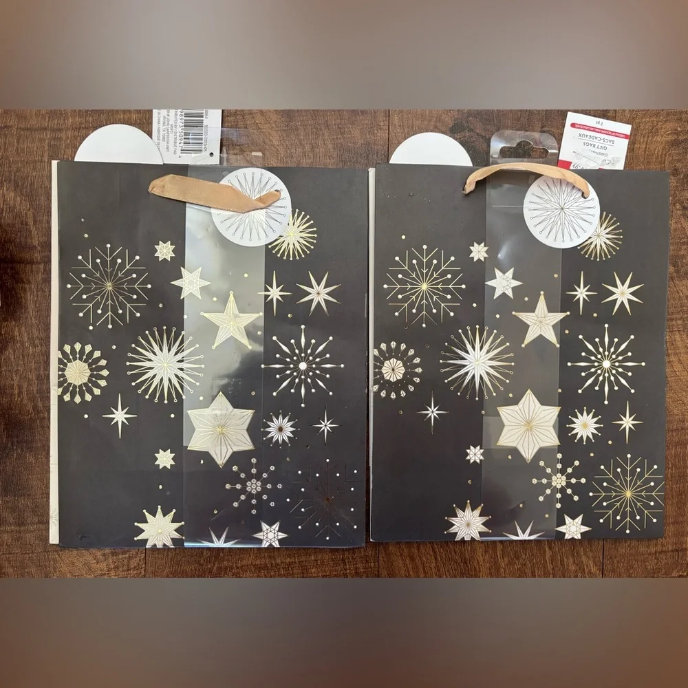 Christmas bags bows box paper NEW NWT Approx 4 lbs Santa candy cane tree
